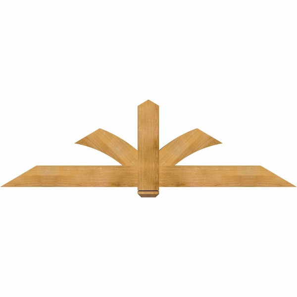 Ekena Millwork Redmond Rough Sawn Timber Gable Bracket, Western Red Cedar, 84"W x 24"H x 4"D x 6"F, 7/12 Pitch GBW084X24X0406RED00RWR - main